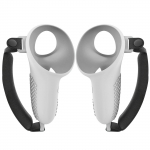 Reguleeritav silikoonist k&auml;epideme kate 3 VR-peakomplekti kontrolleri jaoks parandab m&auml;ngukogemust Suurep&auml;rane kaitseklamber valge