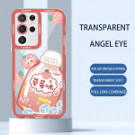 Samsung S21Plus armas pehme Dingdang A52, apelsinimahl 22, l&auml;bipaistev A32 k&otilde;ikeh&otilde;lmav &uuml;mbris. A54 5G