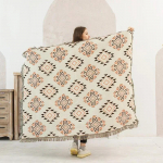 1 tk Skandinaavia stiilis viskepleed voodile puuvillane marli diivanir&auml;tik voodilina piknikule rannale Queen King Size uinakutekk kodukaunistus 90x150cm