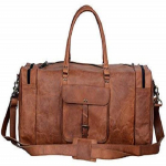 Nahast Travel Duffle &otilde;lakott meestele Naistele Pruun, 66,04 cm