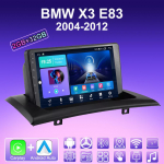 2 DIN Android Carplay autoraadio BMW X3 E83 2004-2012 multimeediumipleieri peakomplekti stereo GPS-navigatsioon BT WIFI 2+32GB 1+16GB