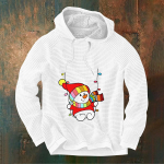 Meeste vabaaja ja moekas pikkade varrukatega kapuutsiga pullover M valge