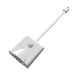 Tualettvalgusti WC &ouml;&ouml;valgustid t&auml;htprojektori ja liikumisanduriga 16 v&auml;rvi muutev WC-poti istme LED-&ouml;&ouml;valgusti valge