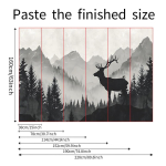 Fun-L040 Metsap&otilde;der Magamistuba Elutuba Kodu Taustasein Kaunistav Dekoratiivne Seinakleebis 38*160CM*6PCS/fun-L040