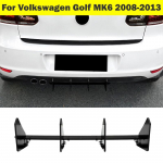 1 tk must tagumise p&otilde;rkeraua difuusori jaoturi spoiler sobib VW Golf 6 MK6 2008-2013 EI sobi GTI mudelile