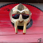 MF Doom Gladiator Mask | Hull kaabakas 18g pehmest terasest n&auml;oga Rooma soomuse koopia keskaegse k&auml;sitsi sepistatud SCA LARP kiiver