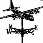 Katuse kaunistus Metallist tuulelipp Metallist tuulelipp Katuse kaunistus airplane