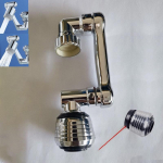 Uus universaalne 1080&deg; p&ouml;&ouml;rlev pikendus kraan Aeraator plastikust pritsmefilter k&ouml;&ouml;gi kraanikausi segistid mullimisotsik robotvars Dual Mode ABS plasti