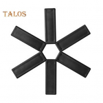 Potipadi praktiline, h&otilde;lpsasti kaasaskantav, kiirelt jahutav Kerge kokkupandav libisemisvastane p&otilde;letusvastane potimati hoidik kingituste jaoks must