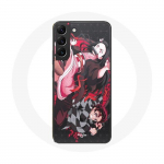 Coque Maniacase pour Samsung Galaxy S23 demon slayer tanjiro nezuko attaque combat
