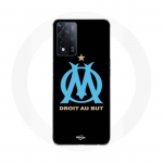 Coque Maniacase pour Oppo A93s 5G logo om olympique de marseille Noire Fond