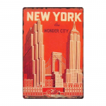 New Yorgi metallist plakatid Vintage plekkm&auml;rk USA lipp baar Pubiklubi WC Seinadekoratsioon Koduplaat Retroplaadid 20x30 cm 20x30cm