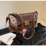 Prantsuse moodne retro kaenlaaluste kott seemisnahast lihtne naiste uus k&otilde;rgekvaliteediline tekstuur &uuml;he &otilde;lakott vabaaja v&auml;ike kandiline kott