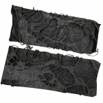 Casaul Broken Slit Kindad Seksikad gooti s&otilde;rmedeta kindad Halloweeni kindad Mustad rebenenud augud Decor Cosplay kindad must