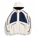 Meeste kevade ja s&uuml;gise pluss Fat Plus Size Outdoor Stormtrooper paar uus veekindel tuulekindel m&auml;gironimisjope kapuutsiga jope 9XL elevandiluuvalge