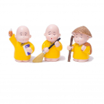 3/4 tk Vaigu k&auml;sit&ouml;&ouml; kingitus armsad v&auml;ikesed mungad skulptuurid armsad mungad Buddha kujud loomingulised Buddha nukud lauaautode kaunistused