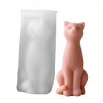 Paindlik silikoonvorm 3D istuvad kassid k&uuml;&uuml;nlavormid L&otilde;hnastatud aroomiteraapiad vormi valmistamine K&auml;sitsi valmistatud lauakaunistuste vorm