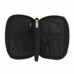 Professionaalne kosmeetikakott ilukohver tualett-tarvete pintslite organiseerija multifunktsionaalne meigikott reisimiseks ja koju must