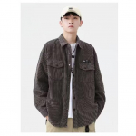 Retro velvetist s&auml;rk Meeste kevad- ja s&uuml;giss&auml;rk vabaaja t&ouml;&ouml;r&otilde;ivad meeste mantel pikkade varrukatega plusssuuruses M tumehall v&auml;rv