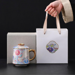 Tooted Emailitud tipptasemel kontoritassid, teetassid, kohvitassid, isiklikud spetsiaalsed keraamilised tee- ja veeeralduskruusid kaanega, filterkruusid 400-600ml