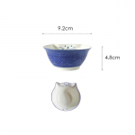 3,5-tolline multifilmi kassikauss keraamiline minikastekastusn&otilde;u j&auml;&auml;tisekauss maitseainete taldrik mikrolaineahjus kasutatav sinine