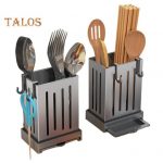 1 komplekti s&ouml;&ouml;gipulgahoidja, suure mahutavusega ruumis&auml;&auml;stlik plastist vastupidav seinale kinnitatav lusikakahvlite hoidik k&ouml;&ouml;gitarvikud hall