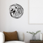 Metallist lind seinakaunistus Skulptuur Kunstiline rippuv ornament Siluett Art