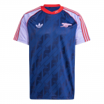 Adidas Originals Arsenal Seeria Mugav Vabaaja Retro Spordi L&uuml;hikeste Varrukatega Jalgpallis&auml;rk Meeste Topid &Ouml;&ouml;sinine-Lilla IS6505 XL