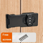 Mehaaniline paroolilukk Kodumajapidamises kasutatavate paroolidega lukk V&otilde;tmeta lukud aia interj&ouml;&ouml;ri postkasti jaoks vannitoa lemmiklooma uste jaoks 1 PCS must