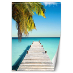 Tapeedisild troopilises ookeanis 100x140 sinine