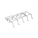 K&ouml;&ouml;gikonks, topsihoidja, k&ouml;&ouml;git&ouml;&ouml;riistade konks kapi all, 10 tassi, topsihoidja, riputusaukudeta, kruvideta, kruvideta, tehtud hall
