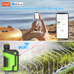 Tuya nutikas sprinkleri taimer, 2,4 G WiFi aiavooliku kastmiss&uuml;steem, programmeeritav v&auml;liveetaimer, rakenduse kaugjuhtimispuldiga / Alexa