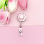 Heart Resin Pull nimega ID-kaardi m&auml;rgirulli hoidja &otilde;e&otilde;pilasele r&auml;nidioksiidist sisset&otilde;mmatav m&auml;rgihoidja N&auml;ituse rinnakontori kaart