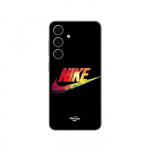 Kaitse&uuml;mbris - MANIACASE - Samsung Galaxy S25 - Pehme - Must - Nike v&auml;rviline logo must
