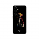Coque Samsung Galaxy S25 Plus one piece manga anime luffy fond noir Maniacase