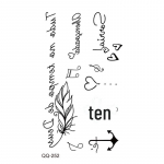 Veekindlad t&auml;toveeringu kleebised: V&auml;rsked uued stiilid ja kohandatavad komplektid 105*60mm