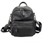 Nahast kahe &otilde;laga naiste kott Moodne &otilde;lakott must pehmest veisenahast v&auml;ike vabaaja reisiseljakott must