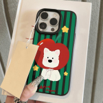 Telefoni&uuml;mbris iPhone 11 13 XR XS Max &uuml;mbrisele iPhone 12 14 15 16 Pro Max 12 Pro 15 Plus Nahast v&auml;rvitud veekindel kukkumis- ja kulumiskindel multikas iPhone 16 Pro Max roosa