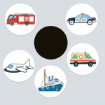 V&auml;rvi muutev WC-kleebis Termokroomne WC-kleebis Pissuaari treening Veekindel V&auml;rvi muutev kleebis Lapse potile Transportation