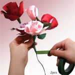 Lilleline teip Kortsus paber DIY Aiandus Lillevarraste m&auml;his K&auml;sitsi valmistatud pakkematerjalid Tumeroheline Puuvili Roheline Kohviv&auml;rv One Size roheline