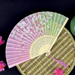 Bambusest Antiikne Kokkupandav Lehvik Hiina Stiilis Lehvik Suvine Naiste Tantsulehvik Kaasaskantav Elegantne Lilleline K&auml;eshoitav Lehvik Peened Kingitused