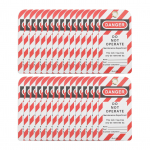 30 TK lukustussilt, mida saab uuesti kirjutada Ohutuse eest, et mitte t&ouml;&ouml;tada, ohutushoiatus Korduvkasutatav t&ouml;&ouml;stusliku keemia jaoks