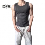 Meeste vest &Uuml;markaelusega varrukateta Slim Fit Tankid, &uuml;hev&auml;rvilised 3D-kohandatud hingav spordireisivest XXXL must