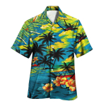 Meeste Suvine Uus Palmipuu Troopiline Meeste 3D Prinditud Hawaii S&auml;rk ja L&uuml;hikesed P&uuml;ksid Kombinatsioon Vabaaja Mood L&uuml;hikeste Varrukatega S&auml;rgi Komplekt XXL