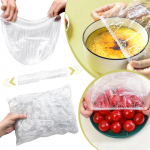 500 tk Plastikust kausikaaned, Toidukatted, Kausikatted leiva k&auml;&auml;ritamiseks, Plastikust katted kaussidele kummiga, Korduvkasutatavad v&auml;rskuse s&auml;ilituskotid