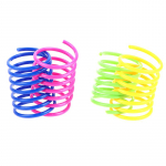 20 tk. Vastupidavad v&auml;rvilised plastvedrud Kassi lemmiklooma m&auml;nguasja spiraalvedrud