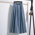 Suurused Naiste Suvised Teksap&uuml;ksid Pikad Laiad P&uuml;ksid Vabaaja K&otilde;rge V&ouml;&ouml;koht Elastsed P&otilde;hilised P&uuml;ksid L&otilde;dvad S helesinine v&auml;rv