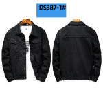 Men's Ripped Jacket Windproof Jacket Washed Denim Jacket Plus Size Denim Jacket L