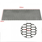 120x40cm Grill K&auml;rgstruktuuriga Kuusnurkne V&otilde;rkrest Universaalne Kapoti Tuulutusava V&otilde;idus&otilde;idugrillid ABS Plastik Spoiler Kaitseraua Tuulutusavad