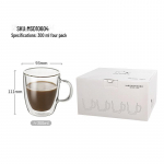 Mingshangde L&auml;bipaistev Kahekihiline Isoleeritud Klaasist Kohvitass 100-450ml